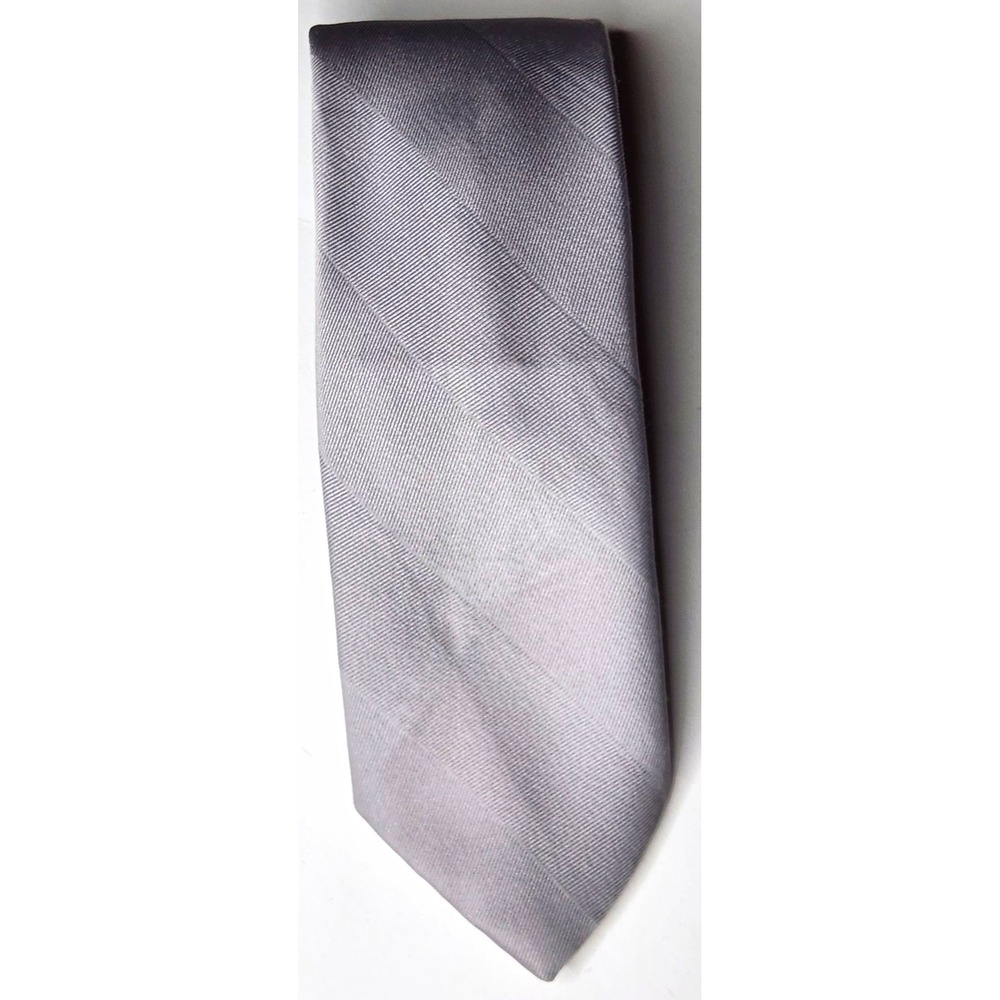 Wemlon by Wembley Men's Polyester Tie Gray Solid Woven Standard/Classic - 57"